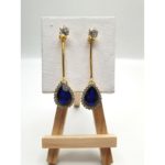 Blue Stone Drop Earring