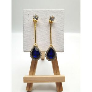Blue Stone Drop Earring