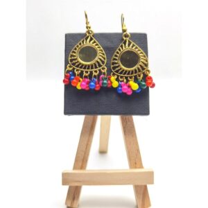 Colour Beads Dangle Type Earring