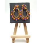 Multicolour Stone Dangle Type Earring