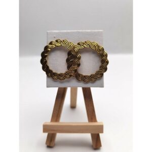 Round Hole Simple Gold Earring