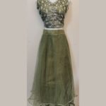 Olive Green Designer Lehenga Choli