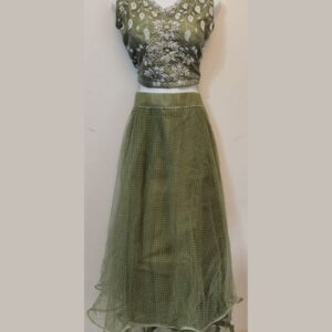 Olive Green Designer Lehenga Choli