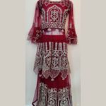 Classic Embroidery Wine Red Lehenga Choli