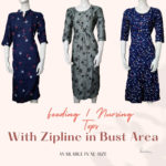 Women's Cotton Rayon A-Line Maternity Feeding Kurti with Zippers | XL