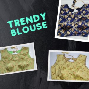 Trendy Boat Neck With Back Lace Blouse
