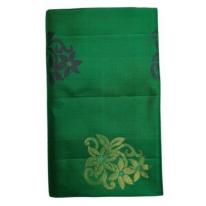Pure Kanchipuram Green Soft Silk Saree | Silk Mark Certified