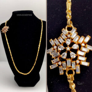 Mugappu Chain | Beautiful White Stone Grand Design