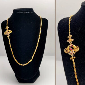 Mugappu Chain | Annaparavai & Star With Stone Design