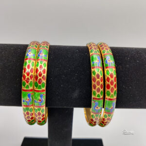 Traditional Bangle With Bird Design | 2.8 Size | 4 Pieces