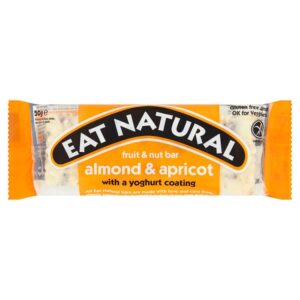 Eat Natural Fruit & Nut Bar Almond & Apricot with a Yoghurt Coating 12 x 50g