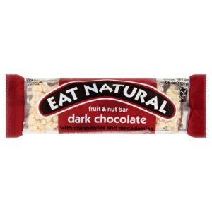 Eat Natural Fruit & Nut Bar Dark Chocolate with Cranberries and Macadamias 12 x 45g