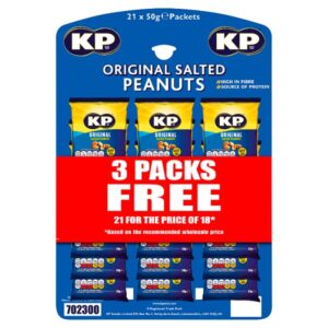 KP Original Salted Peanuts 50g (Case of 21)