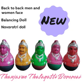 Thanjavur Thalayatti Bommai, Traditional Tanjore Doll, Navaratri Doll
