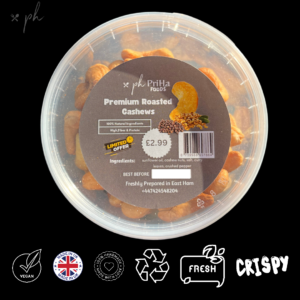 PriHa Foods Roasted Cashews - Pepper Flavour 135gms