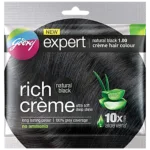 Godrej Expert Rich Creme Hair Colour, 1 pc Shade 1 Natural Black With Aloe Vera